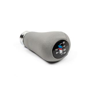 Pomo de cambio OEM (piel sintética, gris liso) BMW Serie 3 E30 1982–1994 foto 1