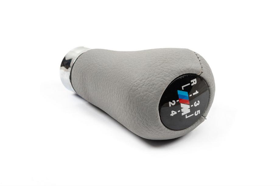 BMW Serie 3 E30 1982–1994 Pomo de cambio OEM (piel sintética, gris liso) Image