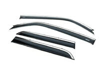 Toyota 4Runner 2009-2024 Deflectores de ventana con moldura cromada (4 uds, Niken) foto 1