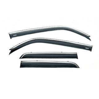 Deflectores de ventana con moldura cromada (4 uds, Niken) Toyota 4Runner 2009-2024 foto 2