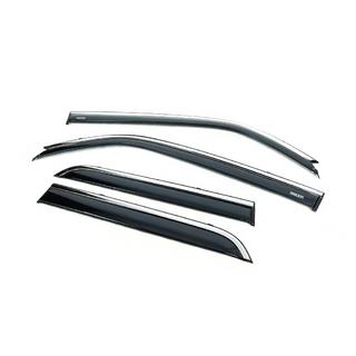 Deflectores de ventana con moldura cromada (4 uds, Niken) Toyota 4Runner 2009-2024 foto 1