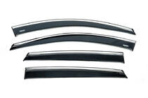 MG ZS 2017-2024 Deflectores de ventana con moldura cromada (4 uds, Niken) foto 1