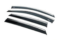 MG ZS 2017-2024 Deflectores de ventana con moldura cromada (4 uds, Niken) foto 2