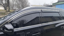 Chery Tiggo 7 2020- Deflectores de ventana con moldura cromada (4 uds, Niken) foto 2