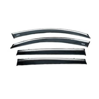 Deflectores de ventana con moldura cromada (4 uds, Niken) Chery Tiggo 7 2020- foto 4