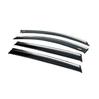 Deflectores de ventana con moldura cromada (4 uds, Niken) Chery Tiggo 7 2020- foto 3
