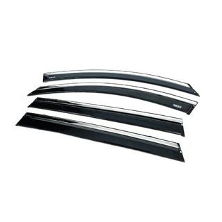Deflectores de ventana con moldura cromada (4 uds, Niken) Chery Tiggo 8 2017- foto 2