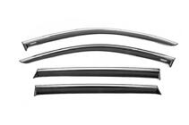 Kia Sorento IV MQ4 2020- Deflectores de ventana con moldura cromada (4 uds, Niken) foto 1