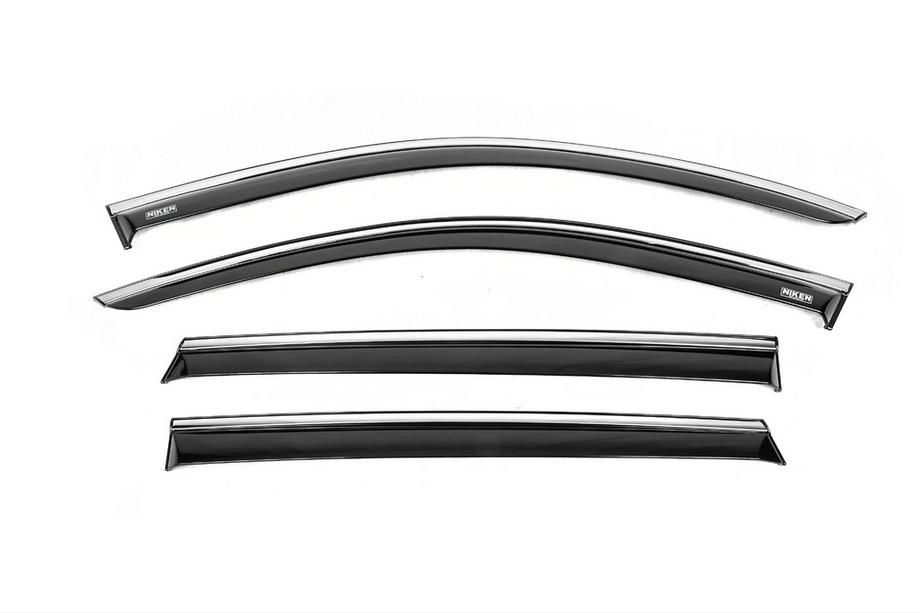 Kia Sorento IV MQ4 2020- Deflectores de ventana con moldura cromada (4 uds, Niken) Image