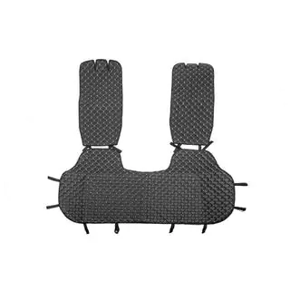 Fundas para asientos traseros ECO (Juego, Negro con costura gris) foto 4