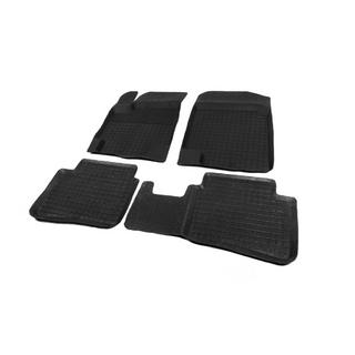 Alfombrillas de goma con borde (4 uds, Polytep) Hyundai Accent 2011-2017 foto 2