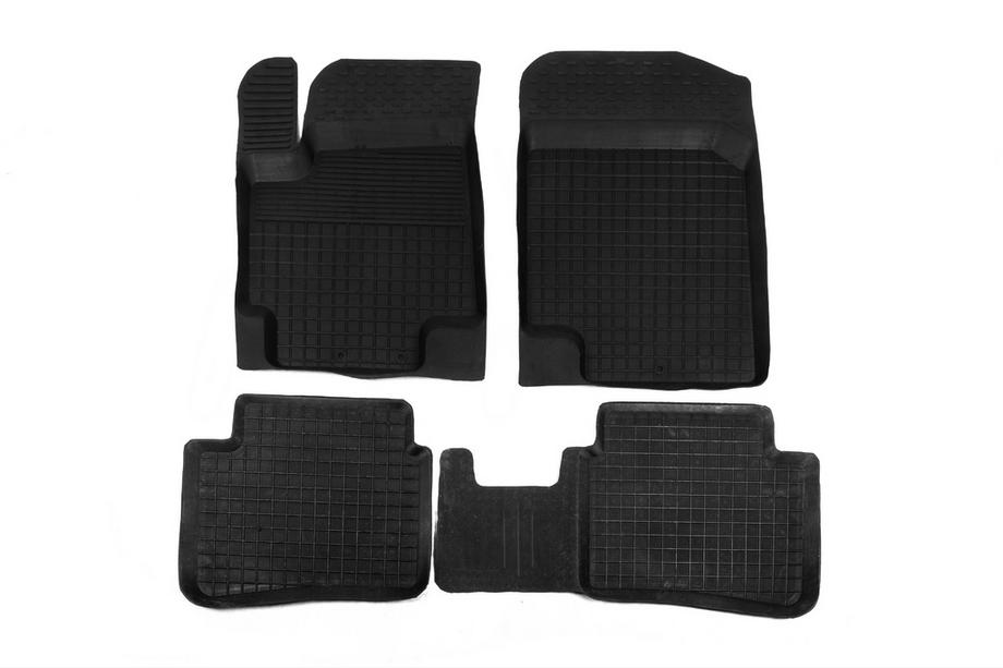 Hyundai Accent 2011-2017 Alfombrillas de goma con borde (4 uds, Polytep) Image