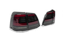 Toyota Land Cruiser 200 2007-2021 Pilotos Traseros 2008-2015 (Sequential Red) foto 3
