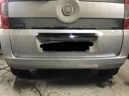Peugeot Bipper 2008-2017 Moldura cromada sobre la matrícula (acero inoxidable) OmsaLine - Acero Inoxidable Italiano foto 6
