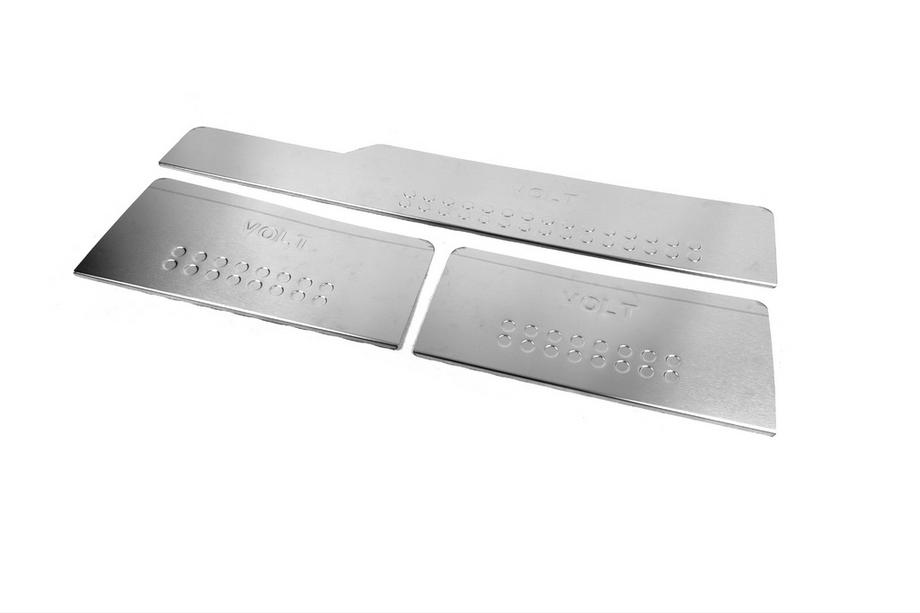 Volkswagen LT 1995-2006 Placas de umbral interior acero inoxidable Carmos V3 (3 uds) Foto 2