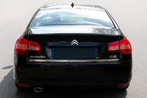 Citroen C-5 2008-2017 Moldura de maletero Carmos acero inoxidable foto 1