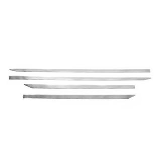 Molduras de puerta estrechas de acero inoxidable Carmos Skoda Kodiaq 2016-2023 foto 2
