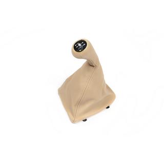 Funda de palanca de cambios + pomo OEM (beige) BMW 3 Series E46 1998-2006 foto 1