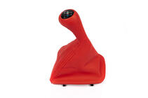 BMW 3 Series E46 1998-2006 Funda de palanca de cambios + pomo OEM (rojo) foto 1