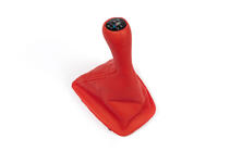 BMW 3 Series E46 1998-2006 Funda de palanca de cambios + pomo OEM (rojo) foto 3