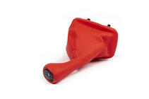 BMW 3 Series E46 1998-2006 Funda de palanca de cambios + pomo OEM (rojo) foto 4