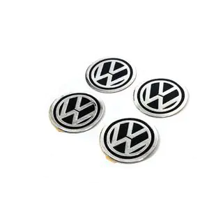 Pegatinas para tapacubos centrales 60mm vw-60-n-bl (4uds) foto 1