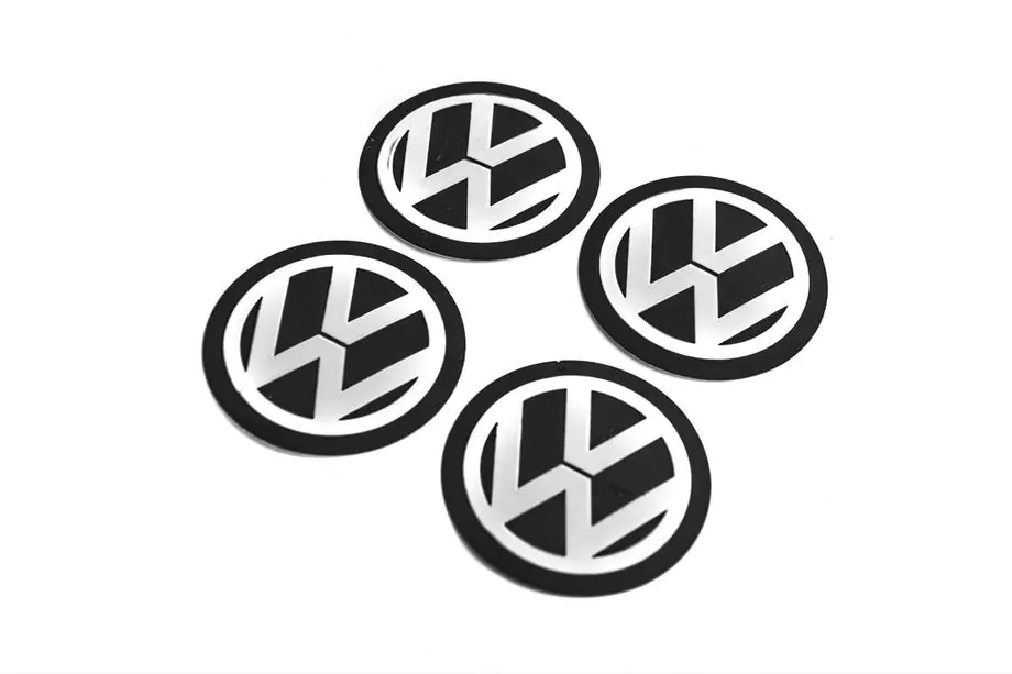 Volkswagen Pegatinas para tapacubos centrales 90mm (4uds) Image