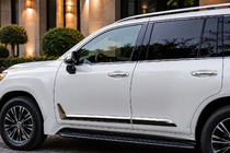 Lexus LX 500d/600 2022- Molduras de puerta negras F-Sport blanco+negro (4 uds, ABS) foto 2