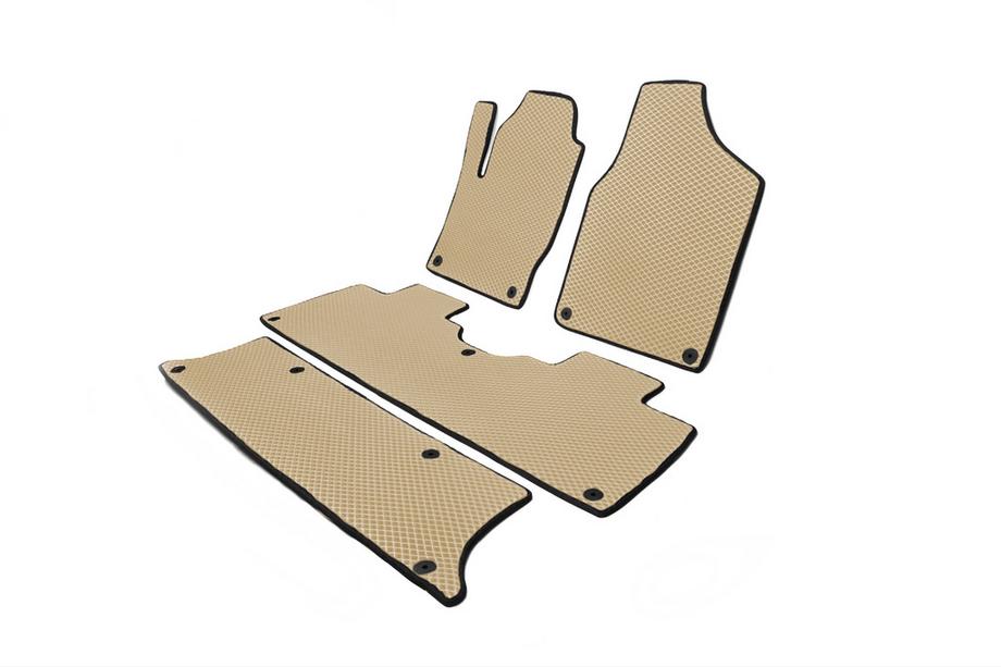 Ford Galaxy 1995-2006 Alfombrillas EVA (3 Filas, Beige) Foto 2