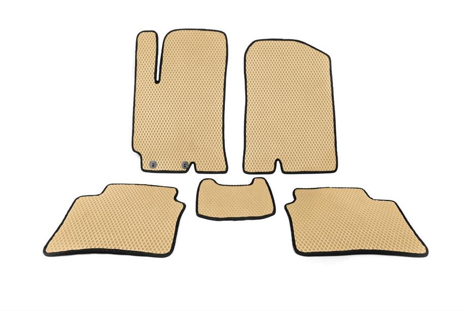 Hyundai Accent 2017-2023 Alfombrillas EVA (Beige) Image