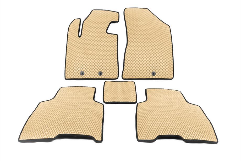 Kia Sorento II XM 2009-2014 Alfombrillas 2012-2014 (EVA, Beige) Image