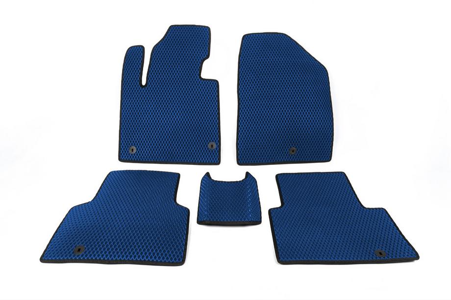 Hyundai Santa Fe 3 2012-2018 Alfombrillas 5 Plazas (EVA, Azul) Image