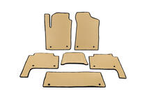 Nissan Patrol Y62 2010-2024 Alfombrillas EVA 3 Filas Beige foto 1