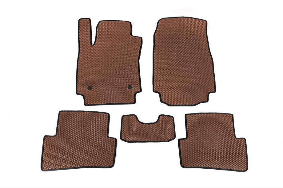 Renault Captur 2013-2019 Alfombrillas EVA (Marrón) Image