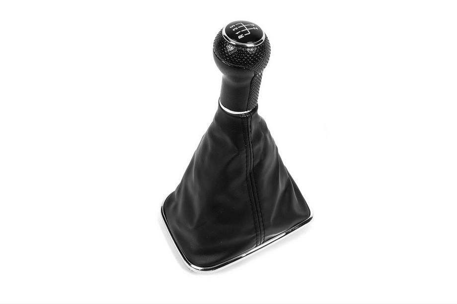 Volkswagen Golf 4 1997-2006 Pomo de cambio con funda (5 velocidades, marco cromado) Image