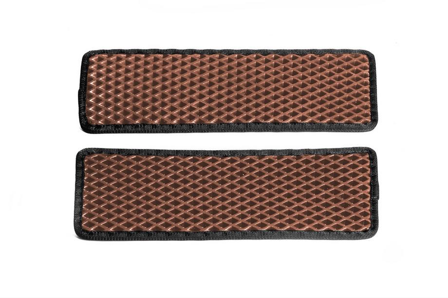 Renault Master 2011-2023 Alfombrillas para umbral de puerta (2 uds, EVA, Marrón) Image