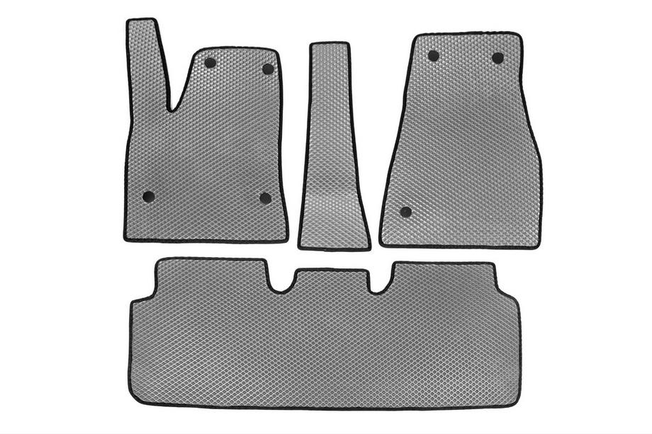 Tesla Model S 2012– Alfombrillas EVA (2012-2021, Gris) Image