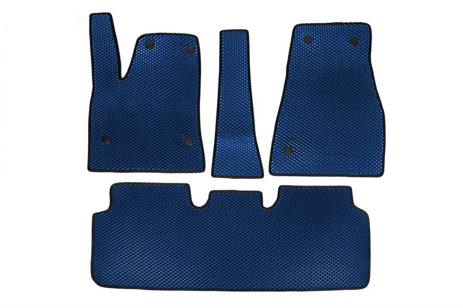 Tesla Model S 2012– Alfombrillas EVA (2012-2021, Azul) Image