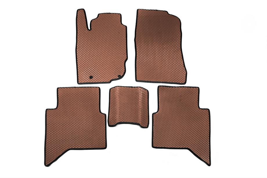 Toyota Hilux 2006-2015 Alfombrillas EVA V1 (Marrón) Image