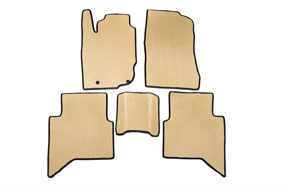 Toyota Hilux 2006-2015 Alfombrillas EVA V1 (Beige) Image