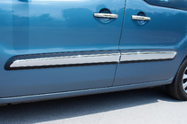 Peugeot Partner Tepee 2008-2018 Molduras de Puerta Acero Inoxidable (4 uds) OmsaLine - Acero Inoxidable Italiano foto 1