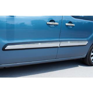 Molduras de Puerta Acero Inoxidable (4 uds) Peugeot Partner Tepee 2008-2018 foto 1