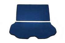 Volvo XC70 2007-2013 Alfombrilla de maletero 2 piezas (EVA, Azul) foto 1