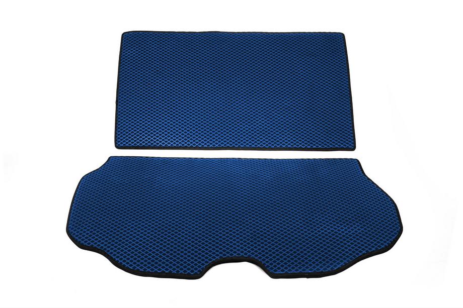 Volvo XC70 2007-2013 Alfombrilla de maletero 2 piezas (EVA, Azul) Image