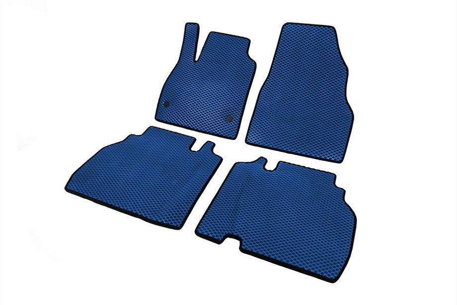 Volkswagen Caddy 2015-2020 Alfombrillas EVA (Azul) 5 uds, delanteras y traseras (estándar, 2 puertas correderas) Foto 4