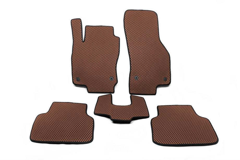 Volkswagen Passat B8 2015-2023 Alfombrillas EVA (EU, Marrón) Image