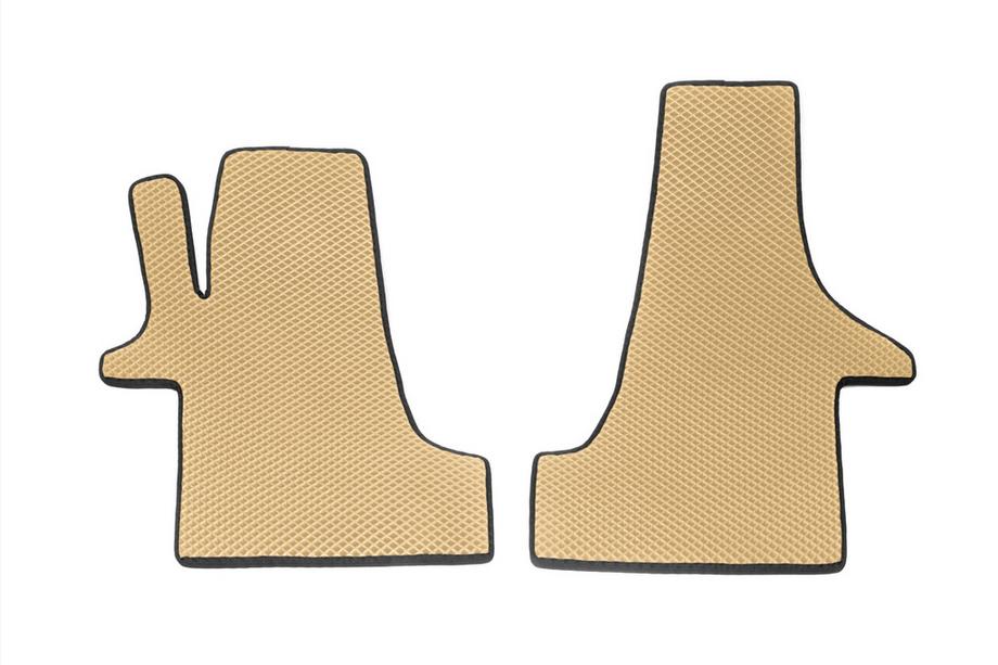 Volkswagen T5 Multivan 2003–2010 Alfombrillas EVA (Beige, delanteras, para 2+1) Image