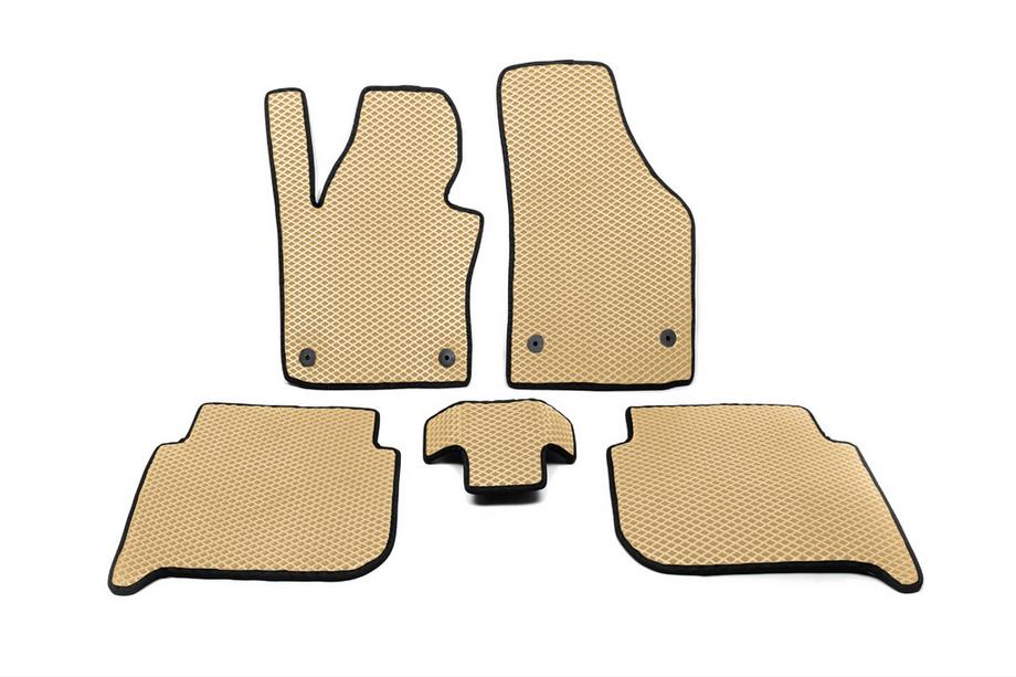 Volkswagen Touran 2010-2015 Alfombrillas EVA (Beige) Image