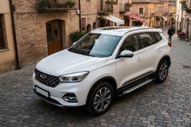 Chery Tiggo 8 2017- Estribos laterales Allmond Grey (2 uds., aluminio) foto 1