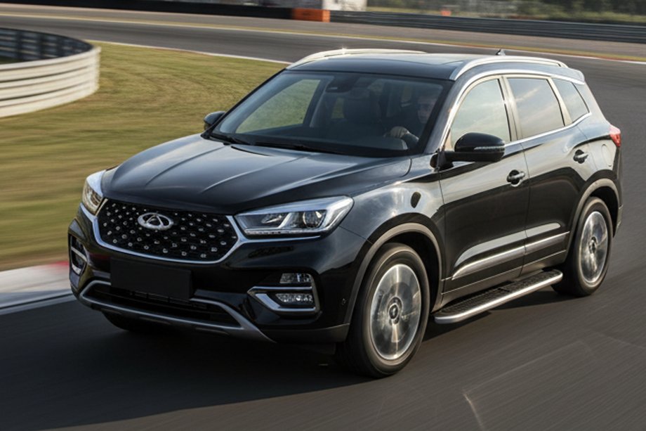 Chery Tiggo 8 2017- Estribos Laterales Tayga Grey (2 uds., Aluminio) Image
